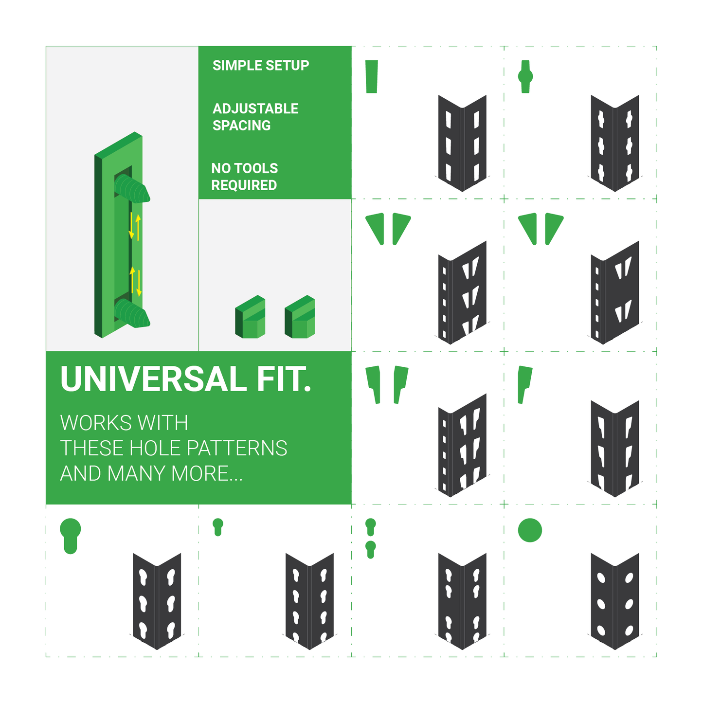 Mounting bracket for TOOLBOX Big Grip® Bucket Blue Shop Towels sold by Harbor Freight