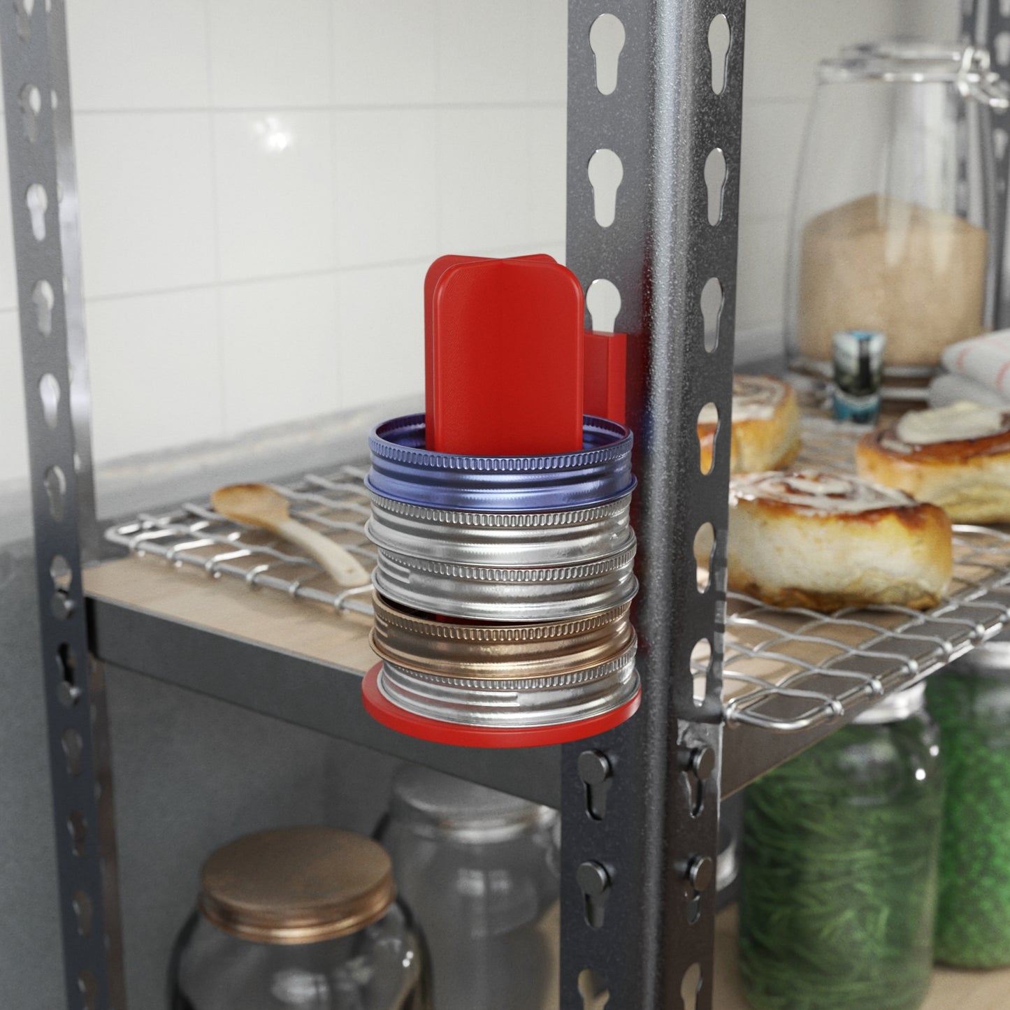 Canning Jar Ring Holder